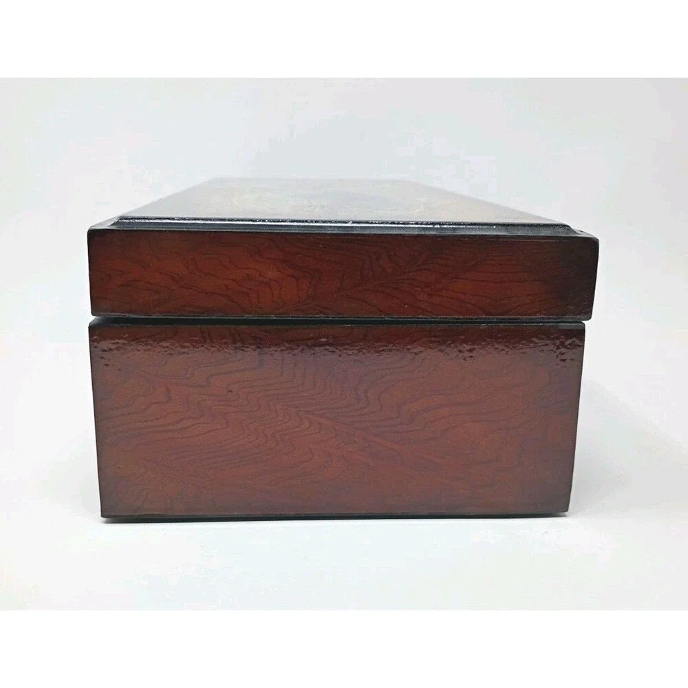 Beautiful Jewelry Multipurpose Box Wood Velvet World Map Keepsake